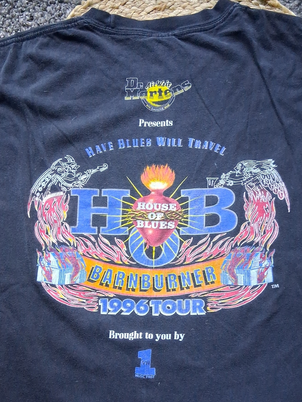 Grunge Y2k House Of Blues Barn Burner 1996 Concert Tour T Shirt
